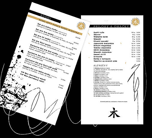 Grafika -  Menu pre sushi reštauráciu - 16774473_