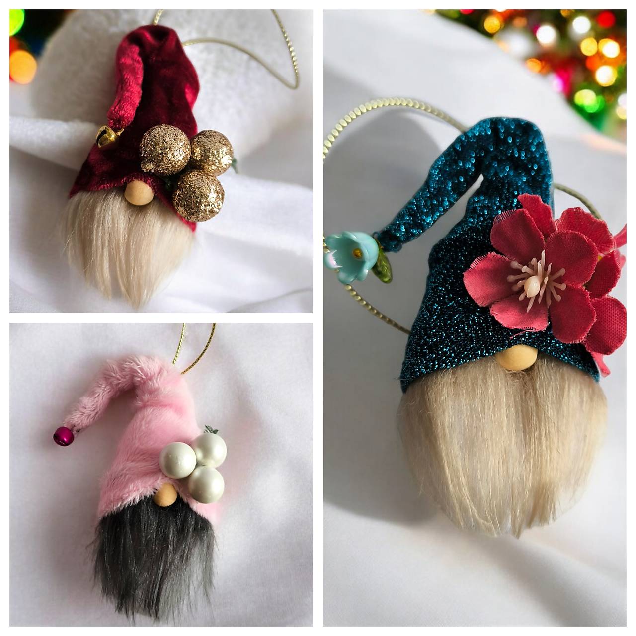 Vianočný škriatok ručne šitý 