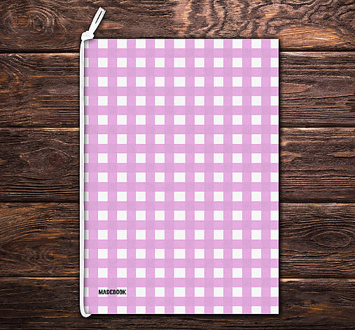 Papiernictvo - MADEBOOK - zošit A5 KARO ružový - 16775218_