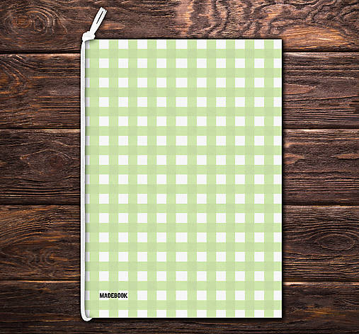 Papiernictvo - MADEBOOK - zošit A5 KARO zelený - 16775224_