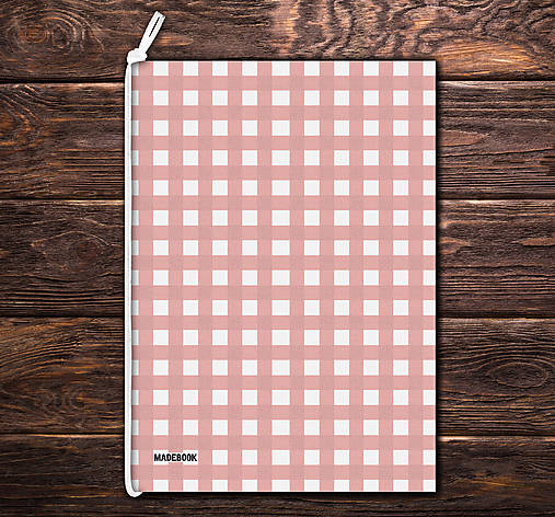 Papiernictvo - MADEBOOK - zošit A5 KARO červený - 16775231_