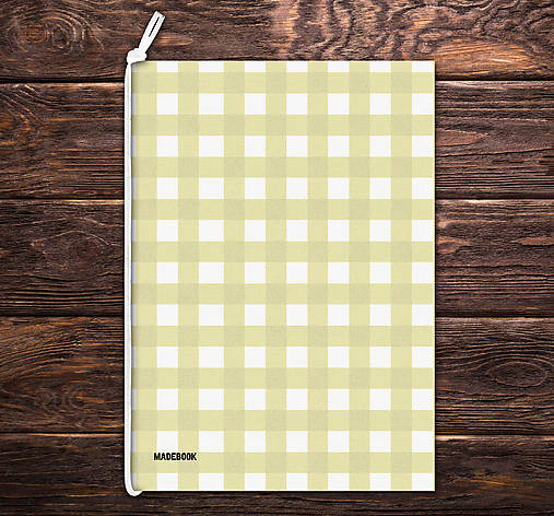 Papiernictvo - MADEBOOK - zošit A5 KARO žltý - 16775234_