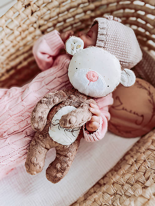 Hračky - Medvedík Boho hnedý - 16775578_