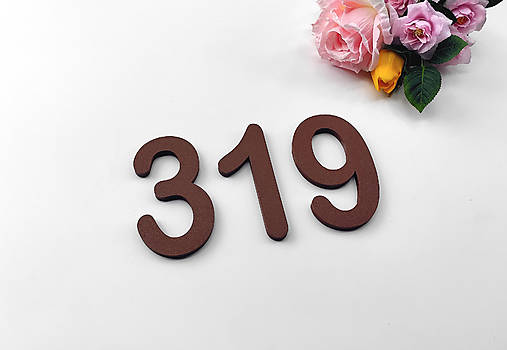 Tabuľky - Súpisné číslo - samostatné číslice OBLÉ - 16778289_