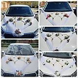 Dekorácie - Výzdoba na svadobné auto (Ružová s bielou) - 16780639_