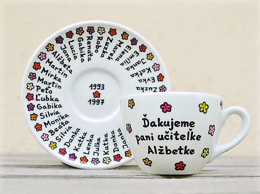 Nádoby - Darček pre pani učiteľku na stretávku zo školy - 16780252_