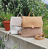 Batohy - Vanessa backpack bílá s pudrovou - 16780126_