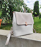 Batohy - Vanessa backpack bílá s pudrovou - 16780127_
