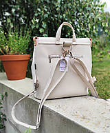Batohy - Vanessa backpack bílá s pudrovou - 16780128_