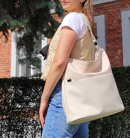 Kabelky - Mia maxi bag pudrová - 16780179_