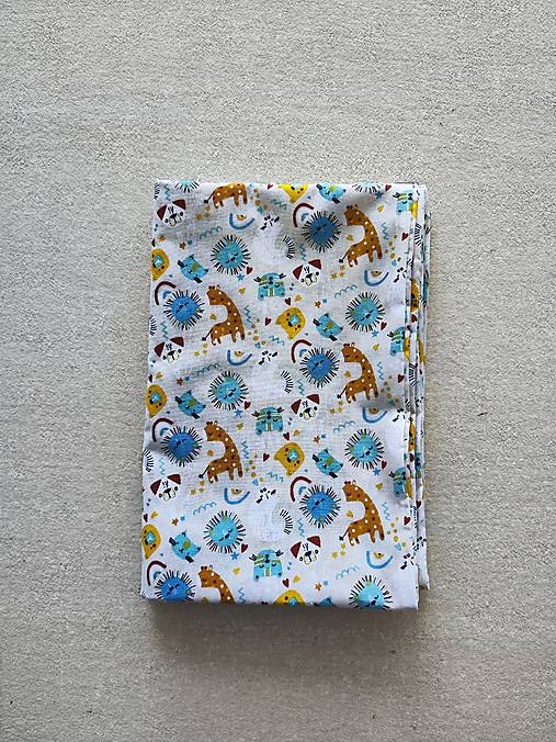 Detský textil - VLNIENKA Detské obliečky do postieľky na mieru  100% bavlna FR Zvieratká žirafa lev mačka - 16782283_