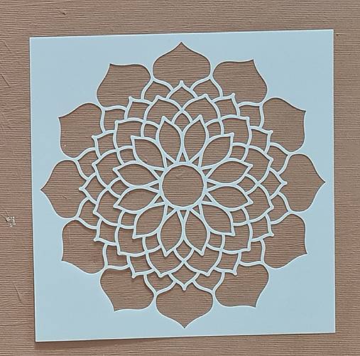 Nástroje - Šablóna mandala 2/ varianty / (Šablóna mandala B15x15cm) - 16782993_