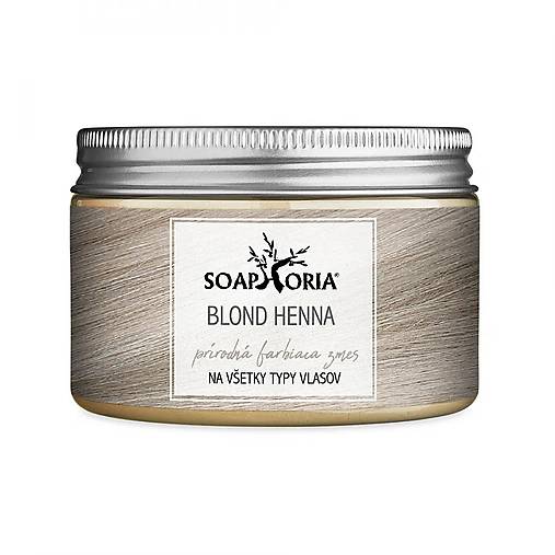 Bylinná farbiaca zmes na vlasy z henny Soaphoria - blond