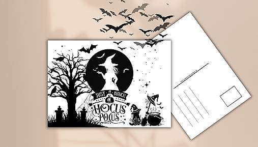 Papiernictvo - Pohľadnica " Hocus Pocus " - 16788296_