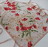 Iné oblečenie - Dámska zástera maky a obilie na režnej - 16790523_