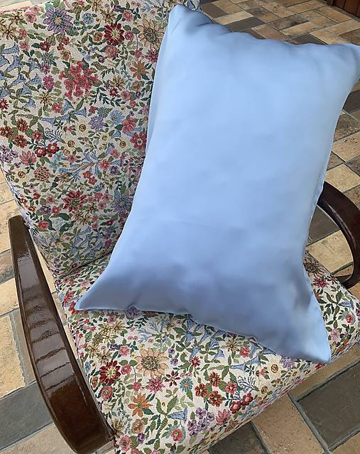 Úžitkový textil - 100% Hodvábna obliečka na vankúš (kráľovská modrá) - 16790425_