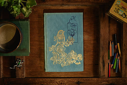 Papiernictvo - Manon - upcyklovaný zápisník/skicár - 16790819_