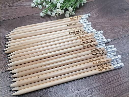 Dekorácie - Ceruzka s menom - 16791016_