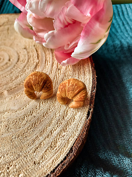 Náušnice - Náušnice CROISSANT (1,7 cm) - 16793209_