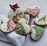  - Malé vianočné srdiečka 6 ks - 16794557_