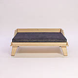 Pre zvieratá - Vyvýšený drevený pelech "Leňoška" pre psa FOoFO - 16794067_