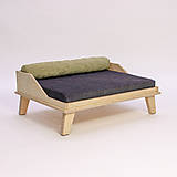 Pre zvieratá - Vyvýšený drevený pelech "Leňoška" pre psa FOoFO - 16794068_