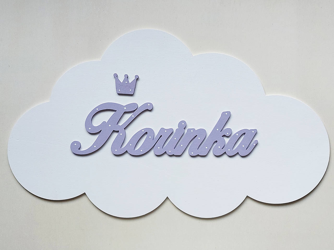 Meno na obláčiku šírka 50cm