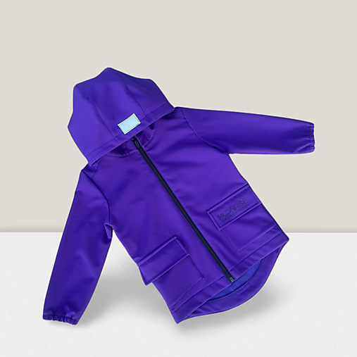 Detské oblečenie - Detská softshell bunda - look up at the stars dark violet - 16795621_