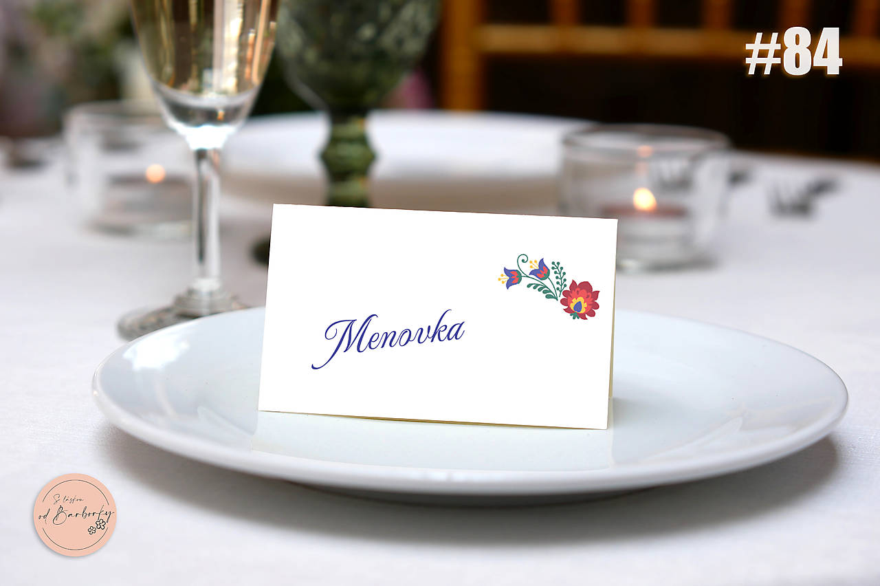 Menovka na stôl #84