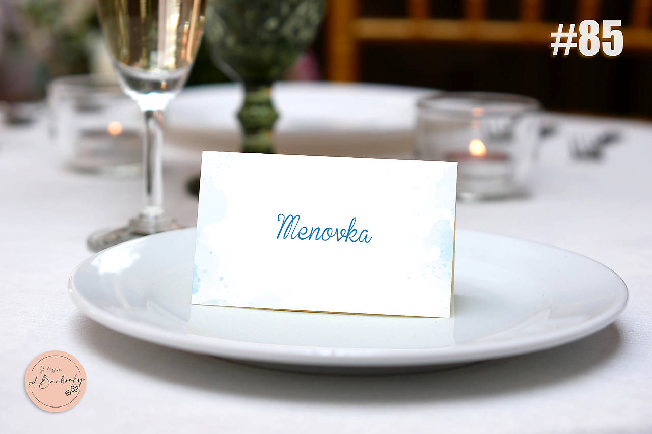 Menovka na stôl #85