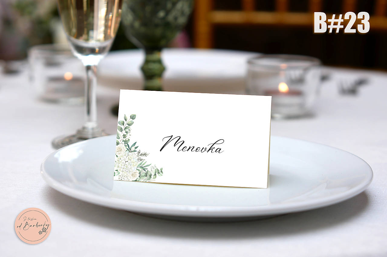 Menovka na stôl B#23
