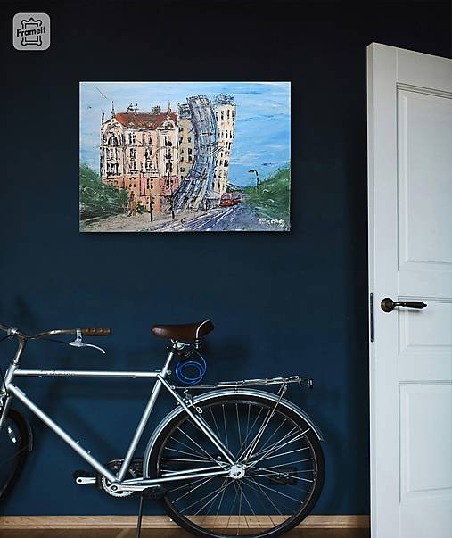 Obrazy - Praha, Tancujuci dom - 16795041_