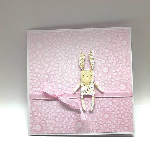 Papiernictvo - Blahoželanie k narodeninám / narodeniu bábätka (krstu) III  (ružové) - 16797986_