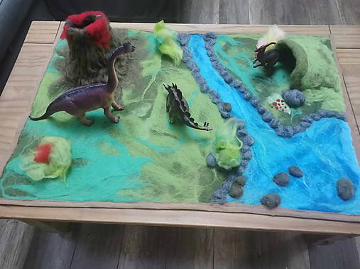 Hračky - Hracia podložka pre dinosaurov - 16799139_