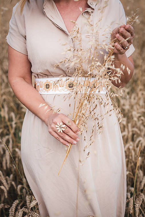 Opasky - Folk opasok z regiónu Horná Nitra - 16800670_