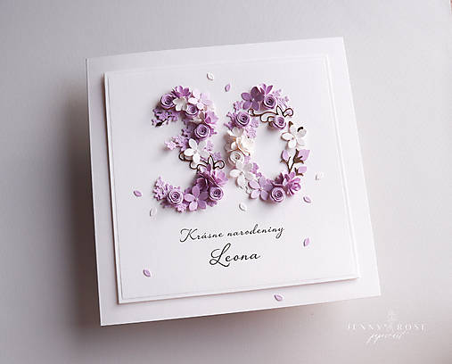 Papiernictvo - Narodeninové prianie | Lavender - 16799237_