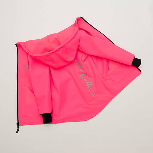Detské oblečenie - Softshellová bunda Why Collection neon ružová - 16799353_