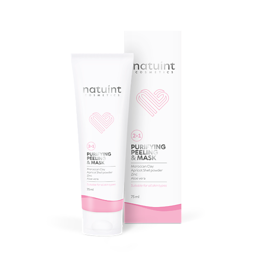 Pleťová kozmetika - Natuint - Maska a píling 2v1 - čistiaca 2 in 1 Purifying Peeling & Mask - 16802180_