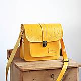 Kabelky - Kožená kabelka Floral satchel *Yellow* - 16801560_