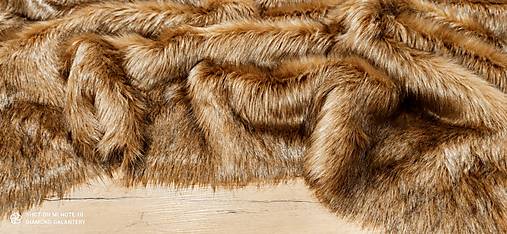Textil - Kožušina umelá - TOP KVALITA - Cena za 10 cm (Camell II - Cena za 12 cm) - 16803028_