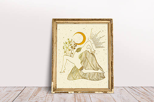 Grafika - Art print - Jóga 3 - 16806987_