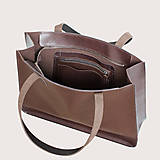 Kabelky - Kožená shopper kabelka TOTE BAG - 16807178_