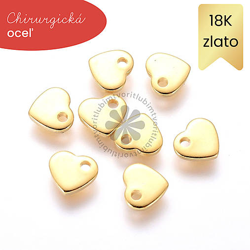 Komponenty - (0038) Srdiečko, 5 x 6 mm - 1 ks - 16808757_