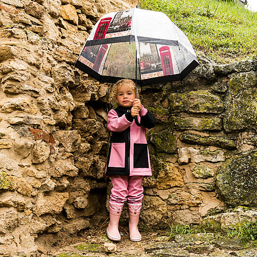 Detské oblečenie - Softshellová bunda Why Mirror Pink - 16808616_
