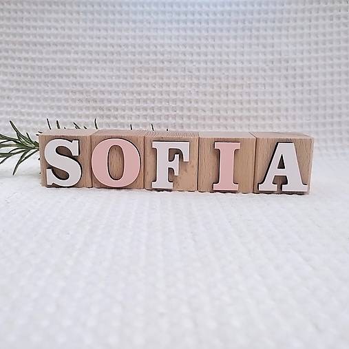 Hračky - prírodné drevené K O C K Y  s menom - 16810385_