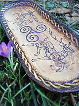 Nádoby - Keltská miska - Jelene a Triskelion - celtic wooden bowl - 16811390_