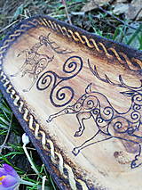 Nádoby - Keltská miska - Jelene a Triskelion - celtic wooden bowl - 16811392_