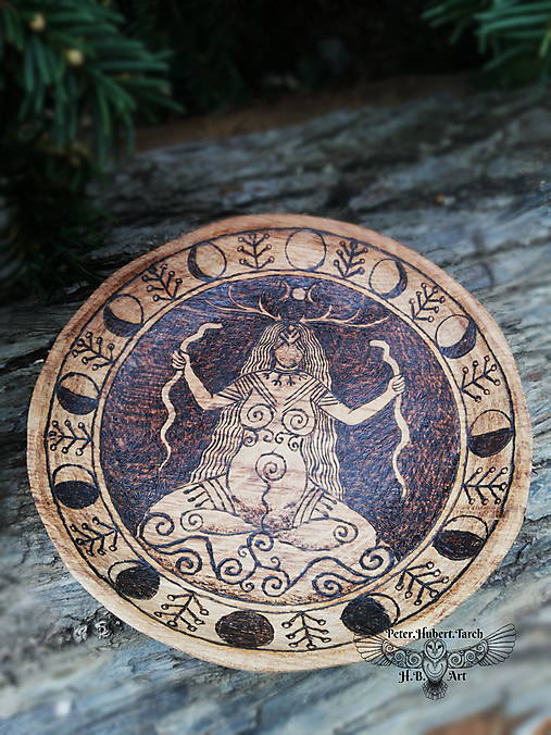Nádoby - Šamanská miska - Bohyňa - goddess bowl - 16811421_