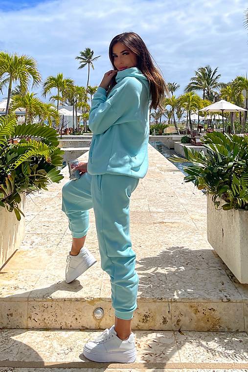 Mikiny - Dámska mikina LIGHT BLUE - 16810347_