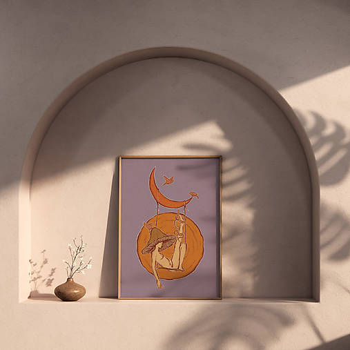 Grafika - Art print - Swinging through life - 16810121_